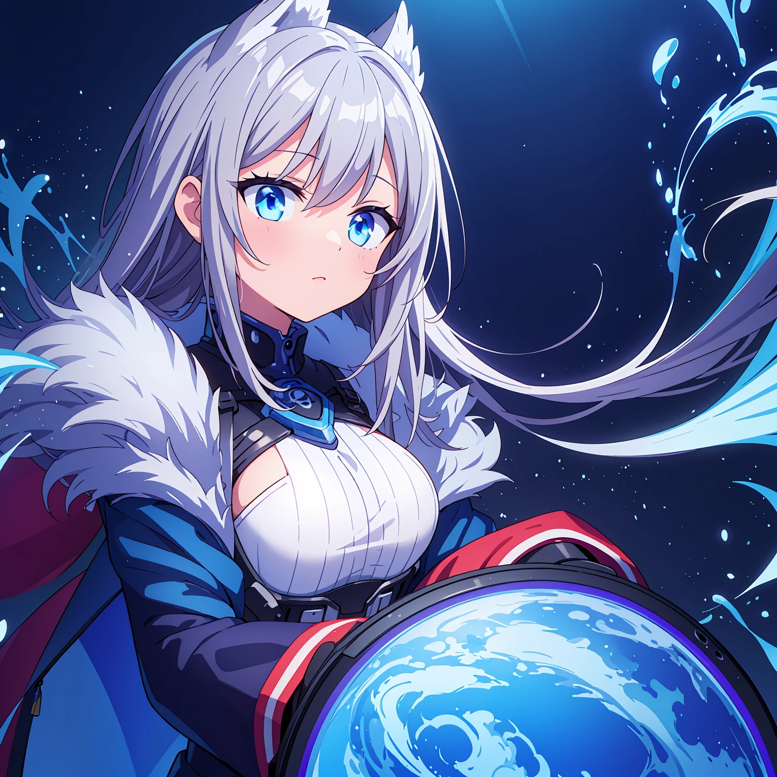 cute anime girl on a computer screen