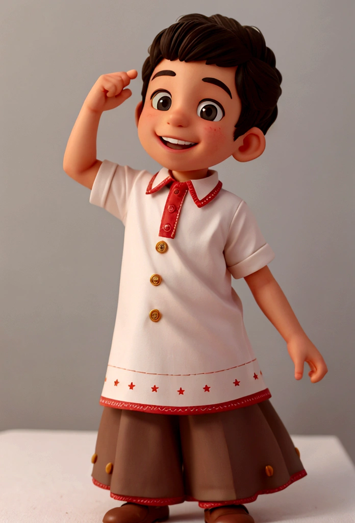 menino pequeno sorrindo.