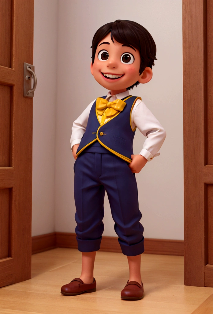 menino pequeno sorrindo.