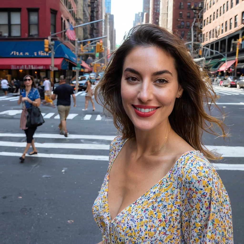 jeune femme, 27 ans,.Elle se trouve dans une ville (new york). Elle sourit de plaisir, savourant l', rubis, braided hair, ses vêtements et son corps. beau, Suave, Visage long, grands yeux,Lips wide open, robe d'eté rose, une ceinture intensifie votre wesp-taille. Surtout porter du bleu, Trench long, Abri fleuri. (rubis, very long hair, deux tresses ) (dripping wet hair), clothes dripping wet,wet, transparent, (voir à travers), seins rigides, ((les mamelons)), sans soutien-gorge, corps mince (sexy) (moulants)