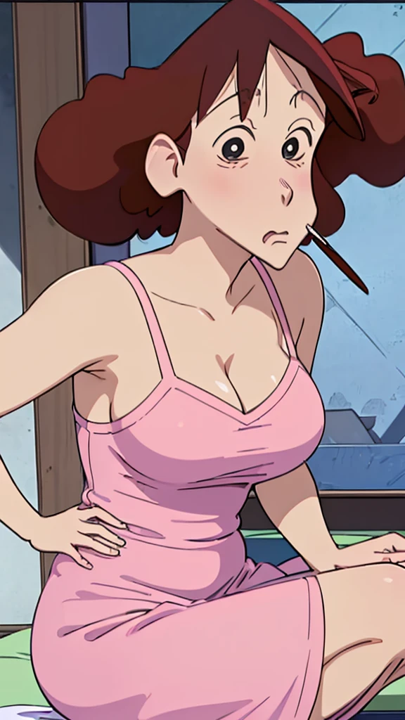 masterpiece,highest quality,Browsing Caution, Pleated skirt,vagina,Sex,throw,At the bed,(behind),housewife,Grit your teeth、Watery eye、Small breasts、Flat Chest、Small breasts、Small breasts、Nipples、climax、Facial、vagina、Trembling、Climax、Squat、Leg spread