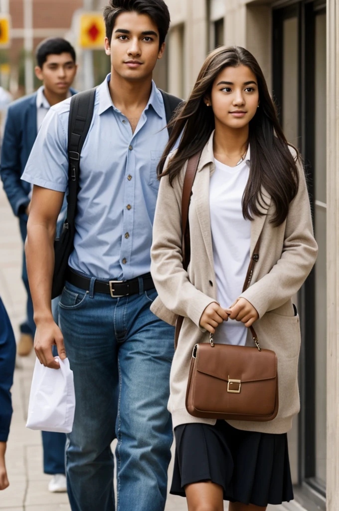 A man following a high school girl 