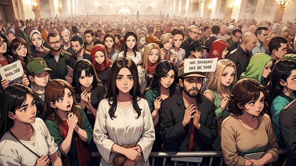 Jesus in the crowd