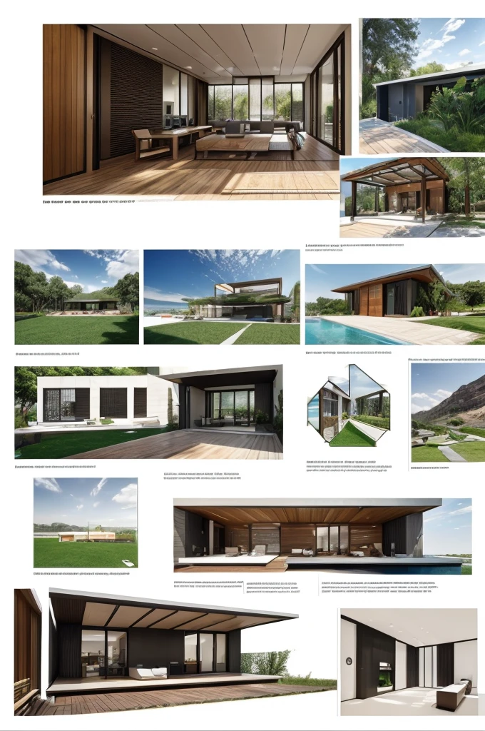 Prompt:

Design the interior and exterior of the AI Oasis.  Consider the layout, materials, and overall aesthetic that would best complement the advanced AI features. How do the AI tools blend seamlessly into the design?  Create a mood board or sketches depicting the ideal resident interacting with the AI features. Don't forget to consider any potential challenges or ethical considerations surrounding a fully AI-integrated home environment.