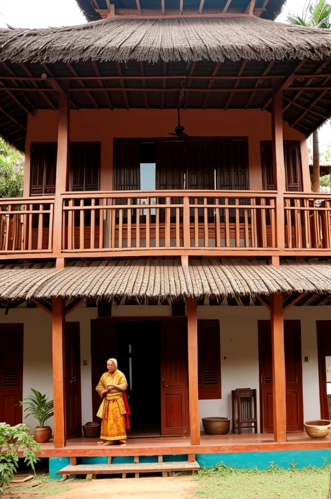Make a Kelantan traditional house