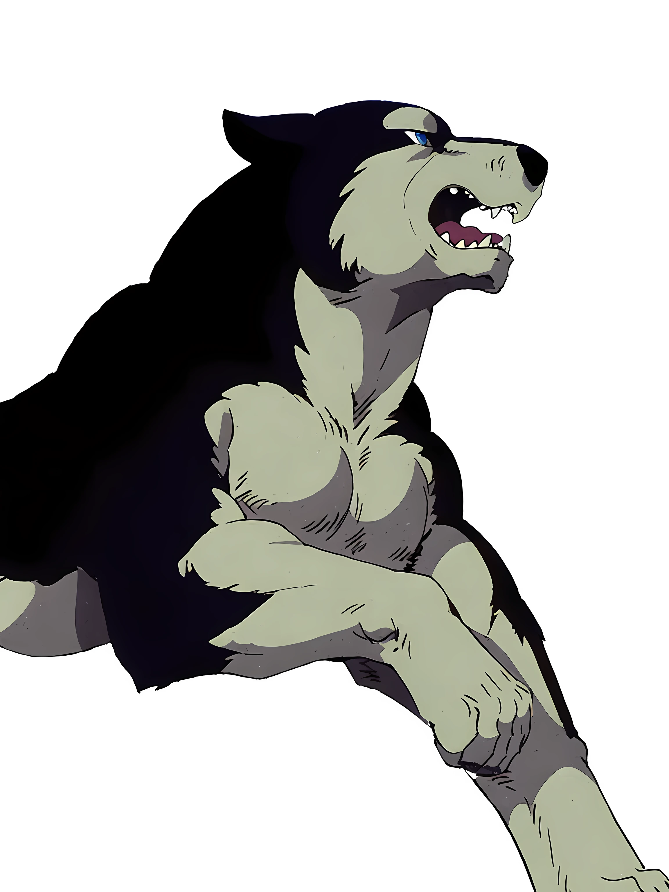 kisaragi (ginga), male, masculine, feral:1.1, quadruped, half body, (muscular forelegs, muscular neck, muscular shoulders, muscular feral):1.5, (pectorals, biceps):1.1, paws, detailed, high quality, best resolution, solo, posing, (no background, white background):1.5, shadow on ground, by wfa, by seibear, by rossciaco, by taran fiddler, by echin:0.5, cel shaded, proud, majestic, detailed eyes, blue eyes