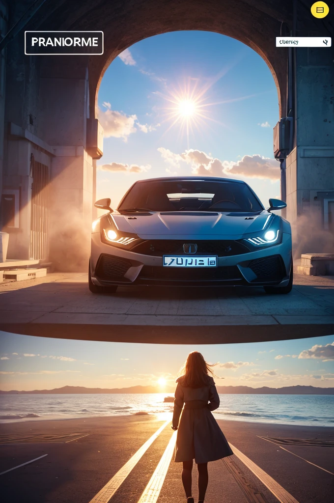 You can create your own future The future is bright Full of dreams and hopes Ultra-realistic