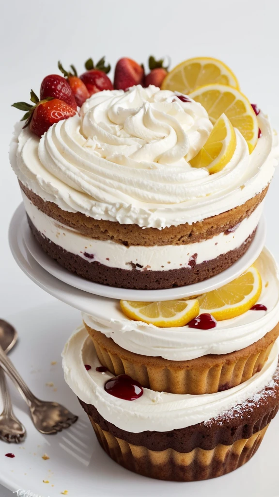 "Imagine a world where the perfect dessert is a blank canvas, ready to be filled with your most delicious creations. Describe an extraordinary dessert that stands out against a completely white background: every layer, every detail, every flavor crafted to delight all senses. From the first glimpse to the final sigh of satisfaction, what would this dream dessert be like?"