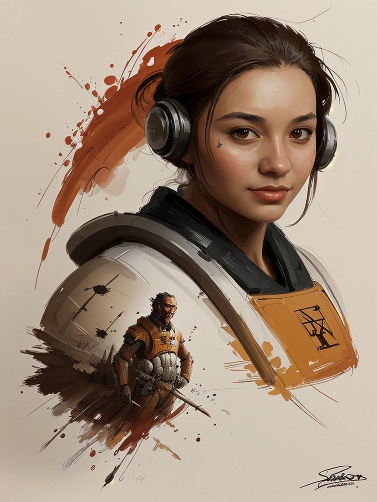 concept art by jama jurabaev, brush stroke, scientist, scifi, high quality, extremely detailed
