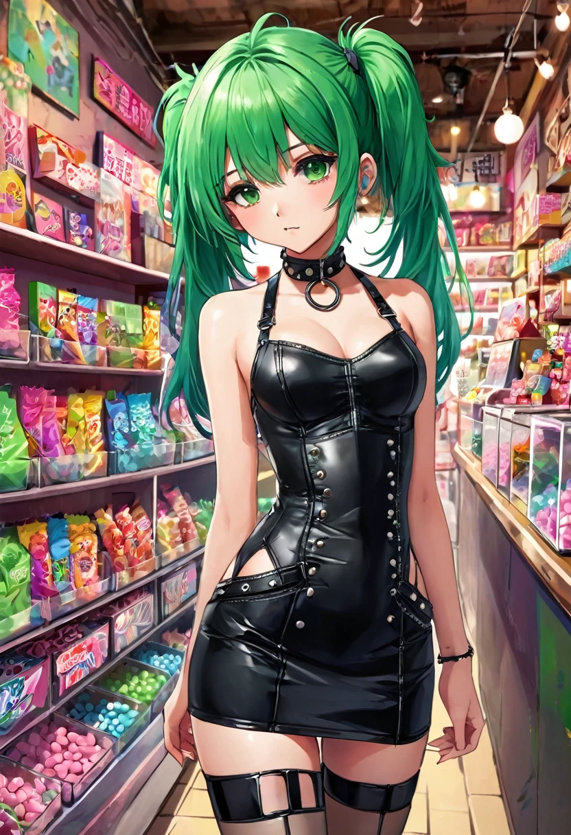 punk girl, green hair, sexy, in the middle of a small candy store, nipples, breasts, navel, long hair, masturbates,seductive smile,embarrassed,sitting,, pussy,spread her pussy,pussy focus,cum,cum on pussy,masterbation,female masturbation}}},cute,ultra detailed skin,sketch,10000-layer,highest,best,amazing,great,detail,stylish, detailed skin,sketch,10000-layer,highest,best,amazing,great,detail,stylish, , art by Bill Sienkiewicz, intricate details, oil painting .
