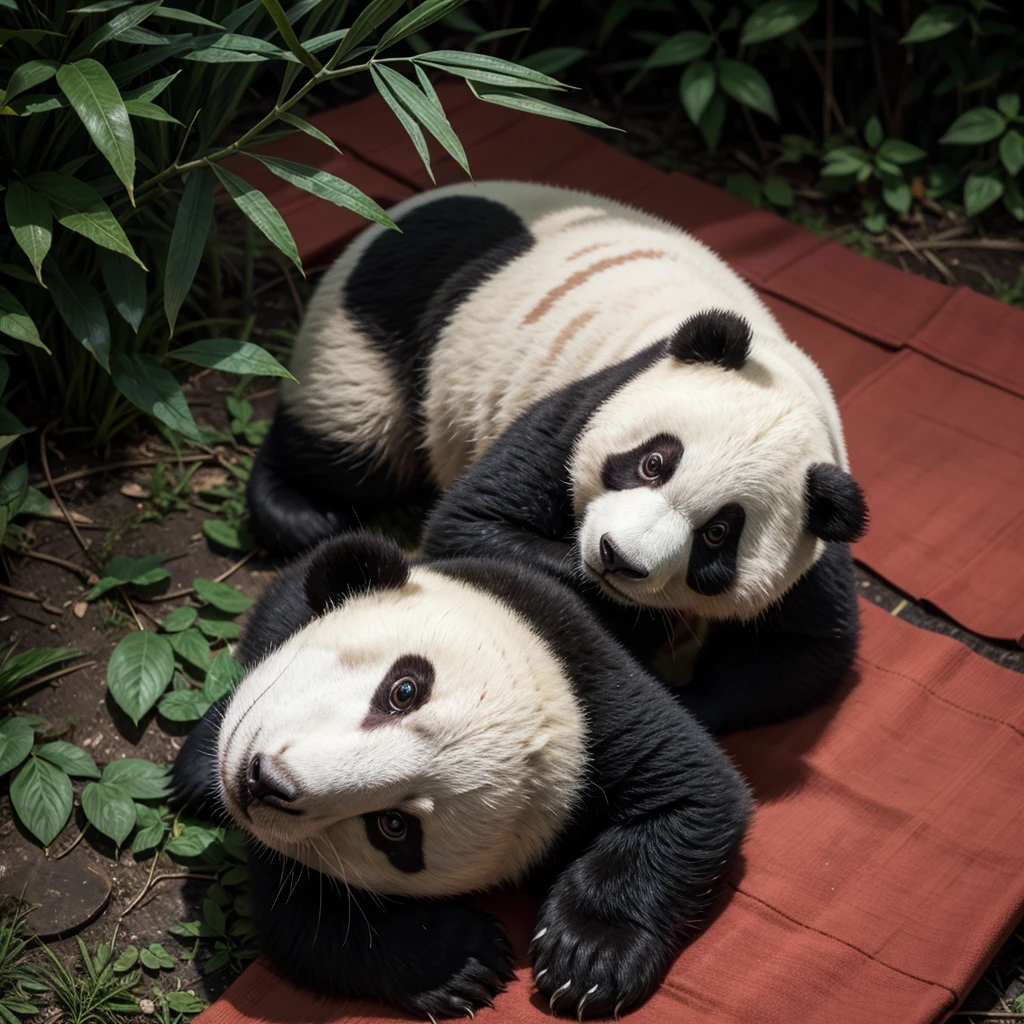 Panda vermelho bardo para RPG