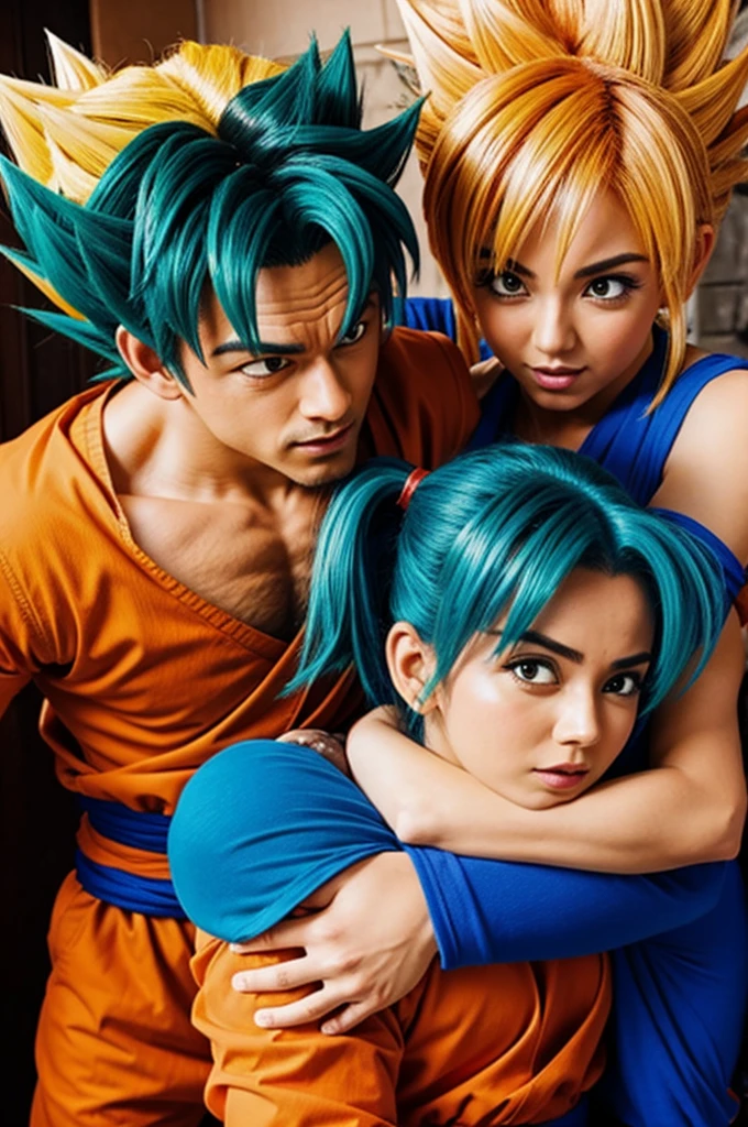 Goku y Bulma teniendo sexo