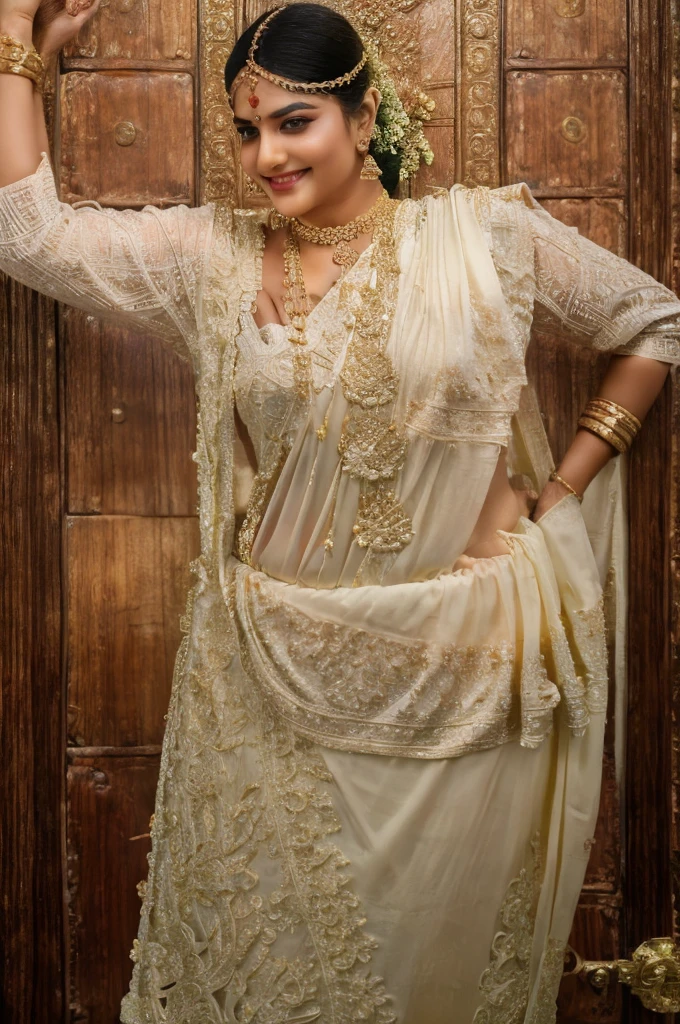 india's fat girl saari photo pose, ultra realistic 8k hard clearty