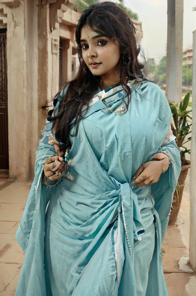 india's fat girl saari photo pose, ultra realistic 8k hard clearty 