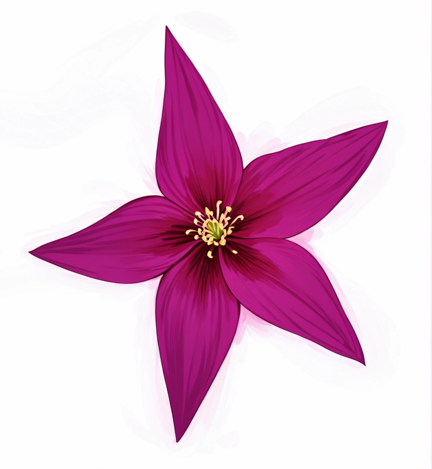 flower, drawing, digital art