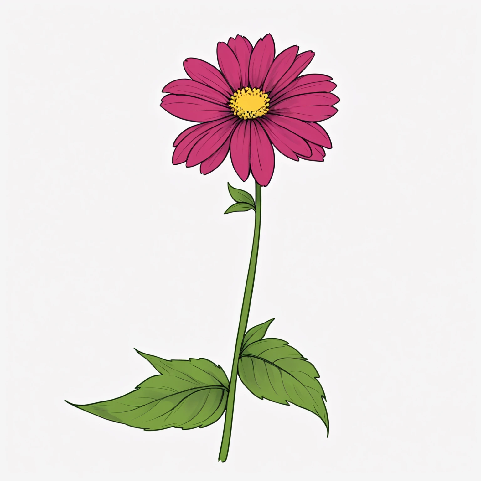 flower, drawing, digital art