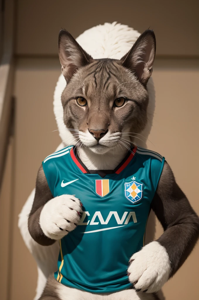 faz um mascote do elemento cultural de futbol