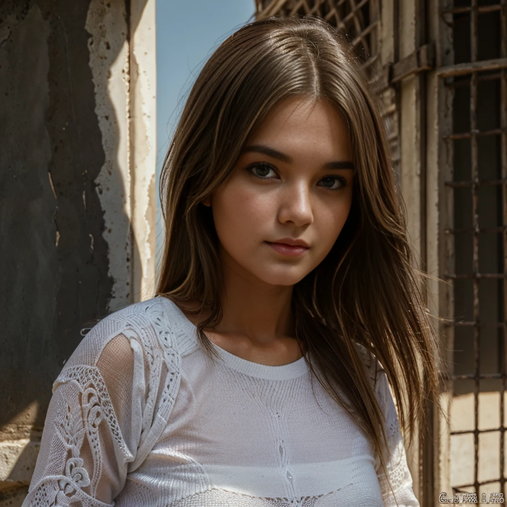 uma mulher de 23 anos, cabelos loiros, tons suaves, clear lighting, alto contraste, textura natural da pele, hiper-realismo, luz suave, Afinado