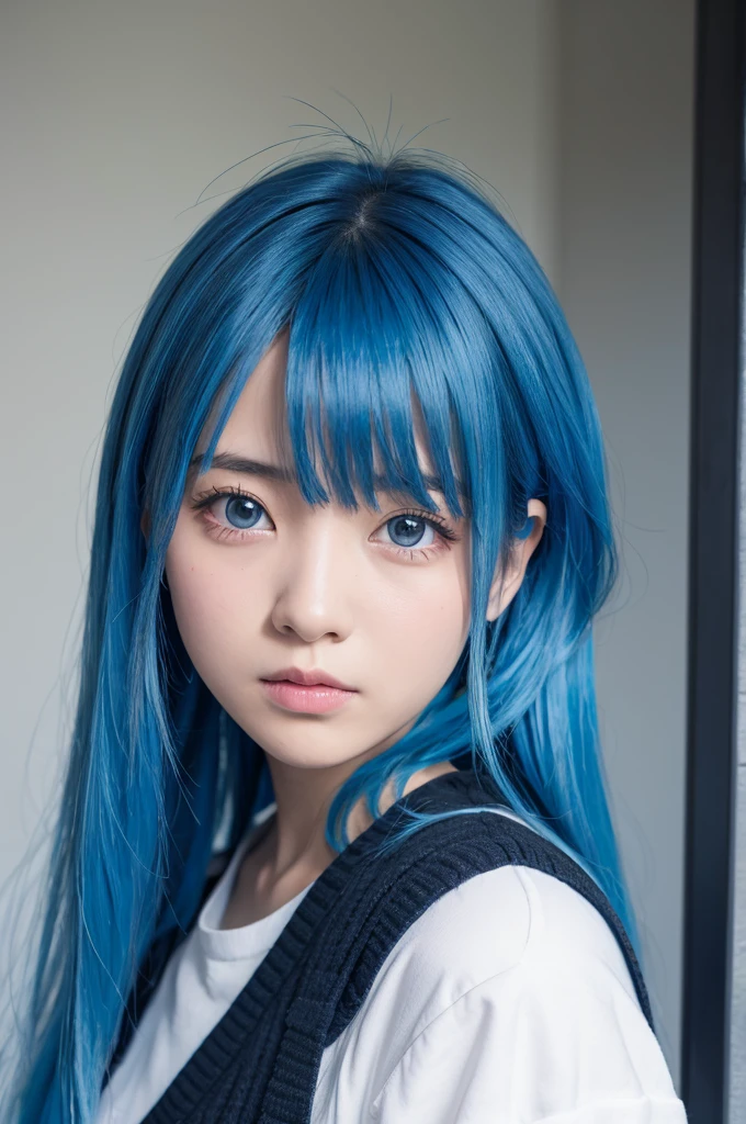 Godish、Blue Hair、girl