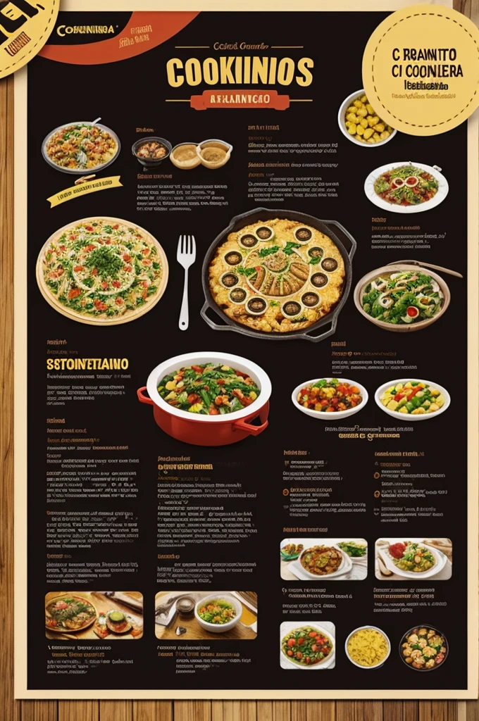 Crea un flyer de Cocineros y cocineras bordando su historia en el delantal 