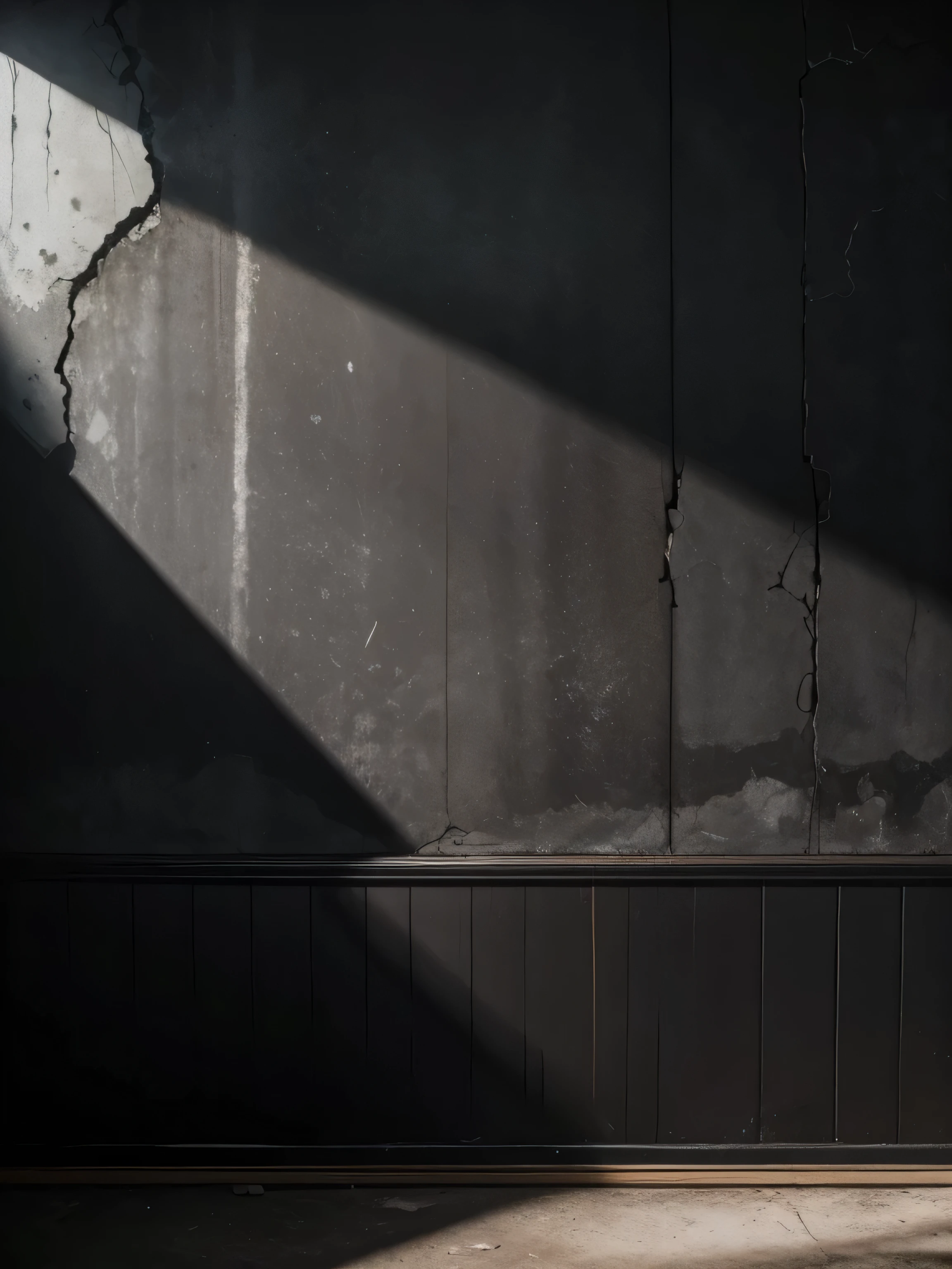 black wall, cracked old wall, dark wall, dusty