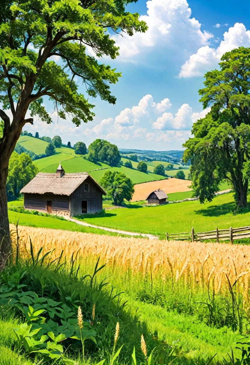 Summer day in the countryside