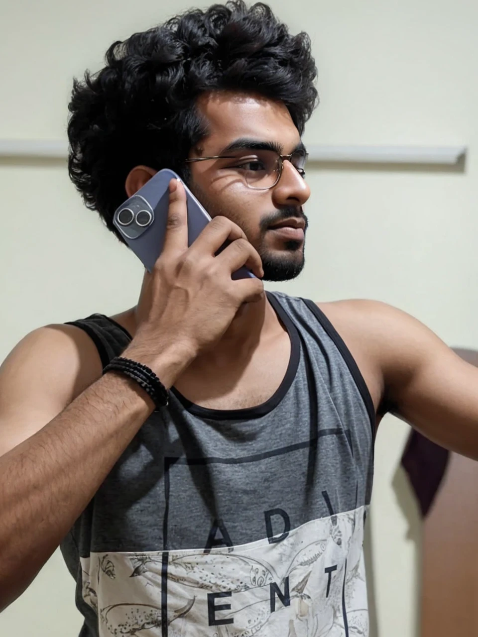 21 year old indian boy With fair skin Wearing spectacles and narrow body Posing for a linkedin picture in formals