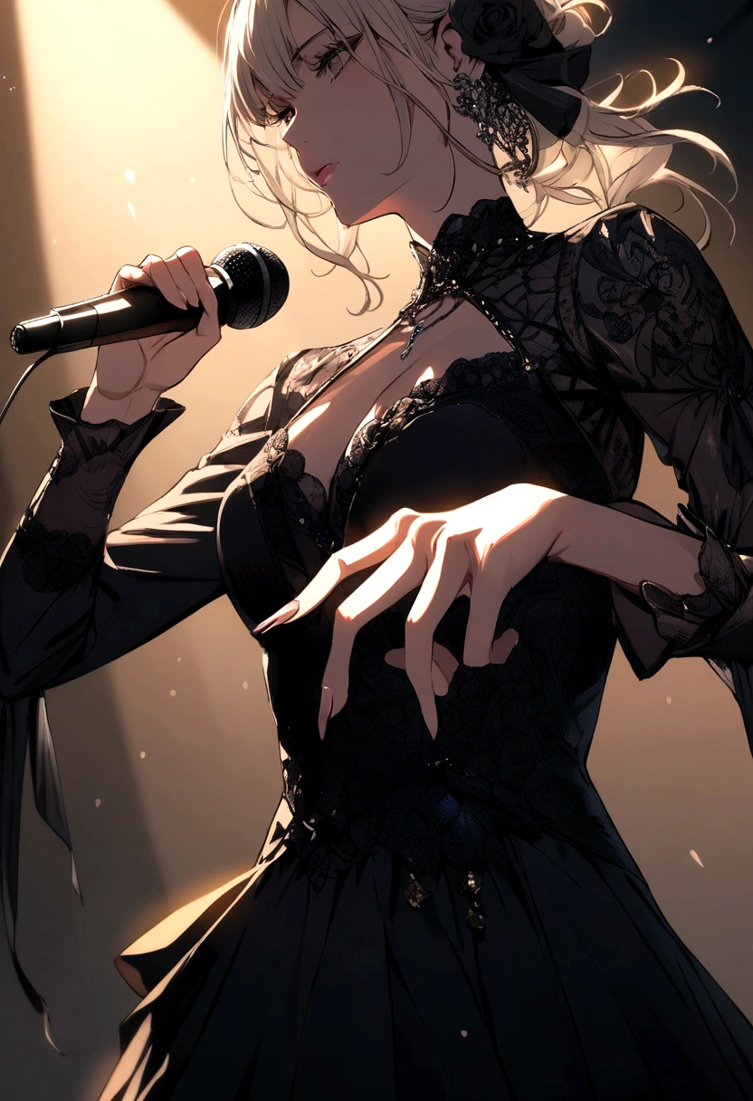 hand holding a microphone