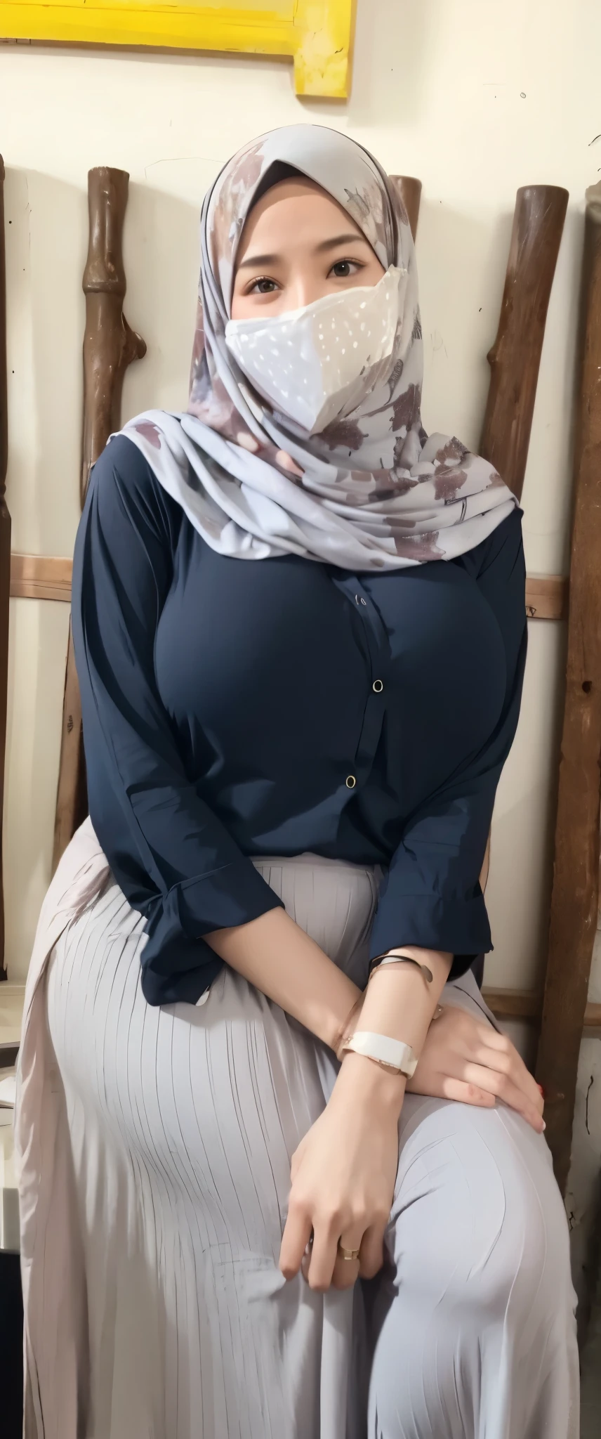 Hijab big breast realistic