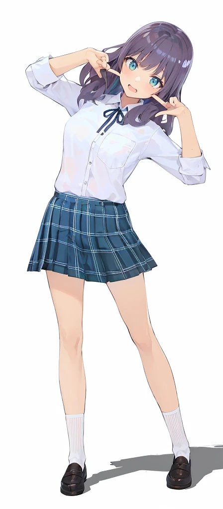 highest quality、Anime painting、Clarify the lines、Wrinkles in clothes、Skin shading、loafers、The depiction of the hands is accurate、uniform