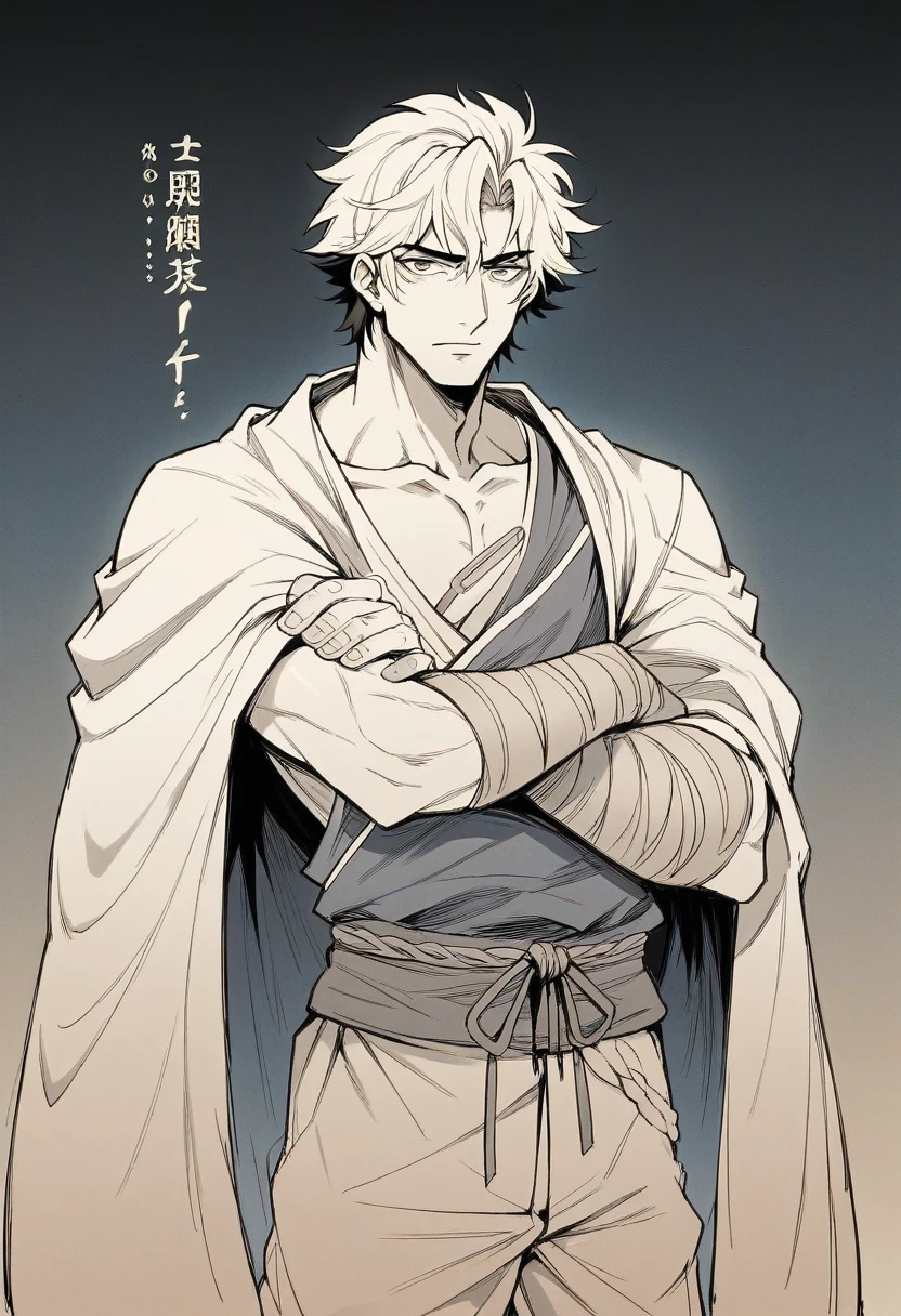 cartoon of a man with different facial expressions on his face, estilo de kentaro miura!!!!, fanart de alta qualidade, each wearing period-correct clothing, in the style of sifu 🔥 😎 🕹️ 👀 :2, fanart oficial, no estilo anime, inspirado em Okumura Masanobu, arte oficial, Japanese anime style, Ehime
