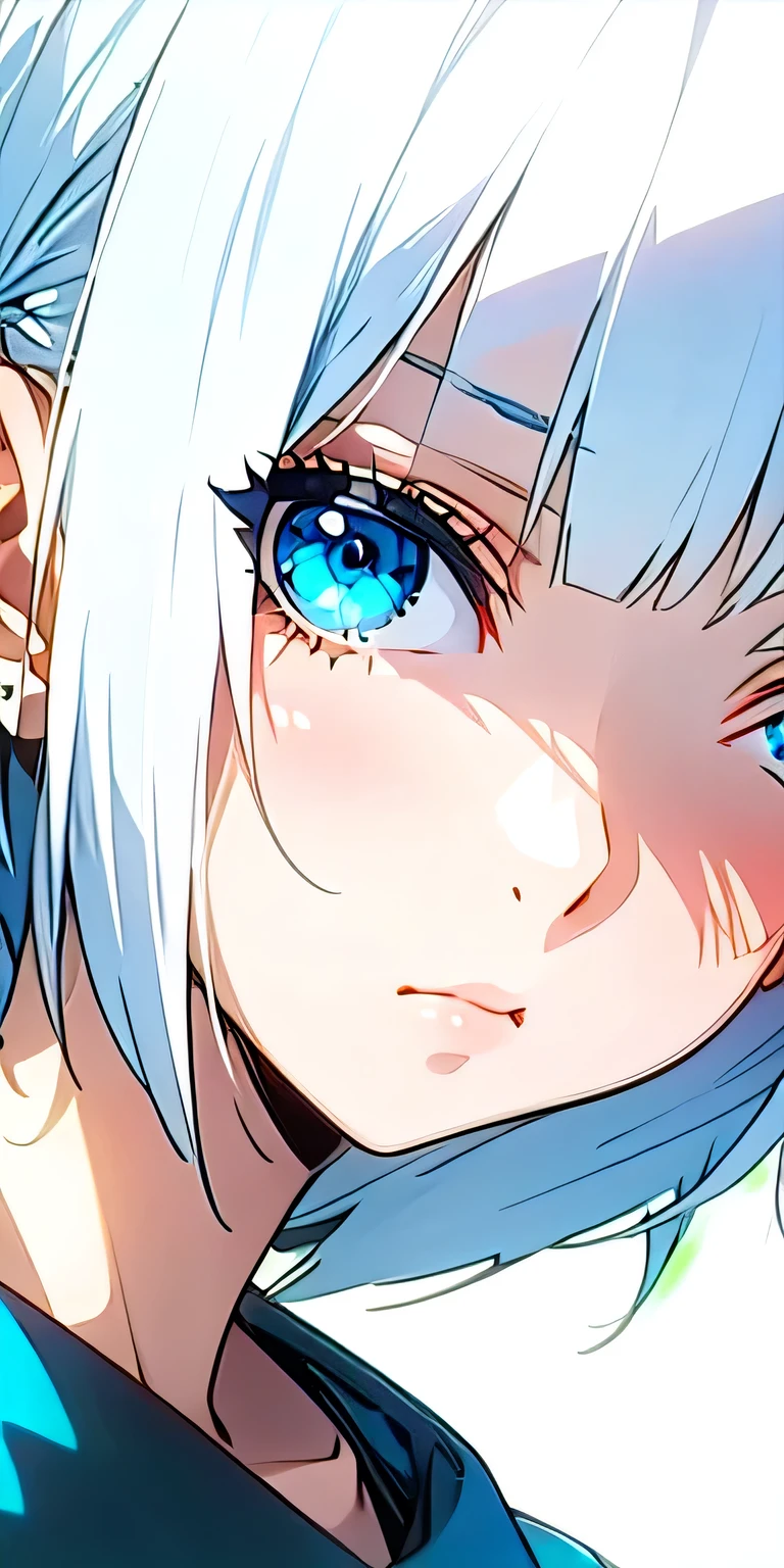 [((fiona_Frost)), 1 girl, (alone), (masterpiece, best quality), (finely detailed beautiful Eye), blue_Eye, (short_hair), (white_hair)