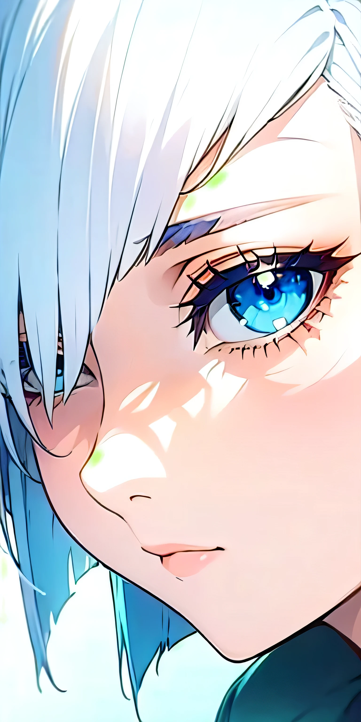 [((fiona_Frost)), 1 girl, (alone), (masterpiece, best quality), (finely detailed beautiful Eye), blue_Eye, (short_hair), (white_hair)