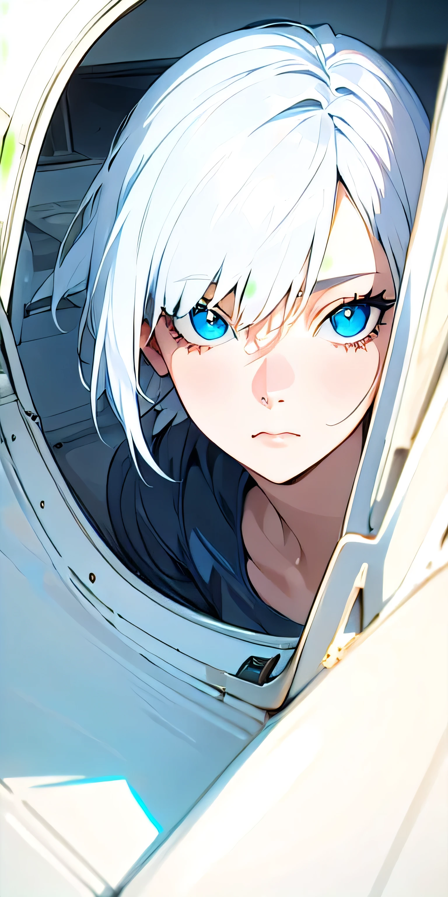 [((fiona_Frost)), 1 girl, (alone), (masterpiece, best quality), (finely detailed beautiful Eye), blue_Eye, (short_hair), (white_hair)