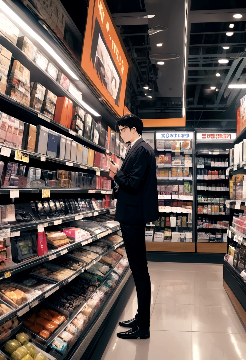 A man sellmobile phone In a shop