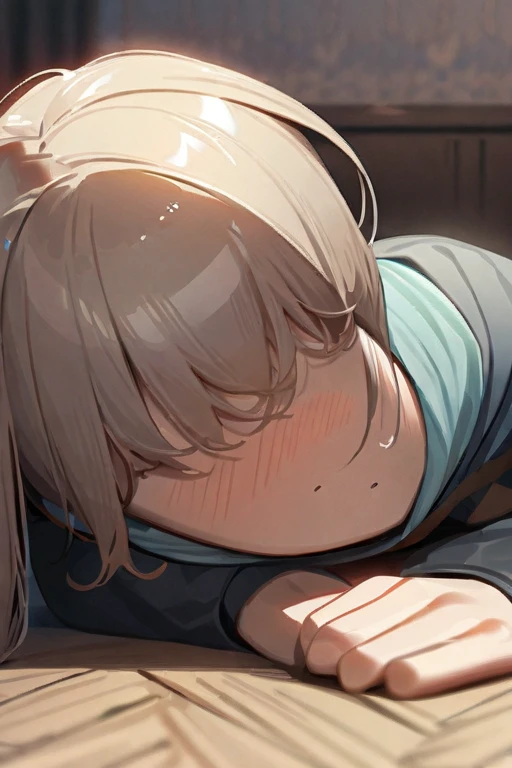 ((Best quality)), ((masterpiece)), (detailed), the girl stands in the doggy position