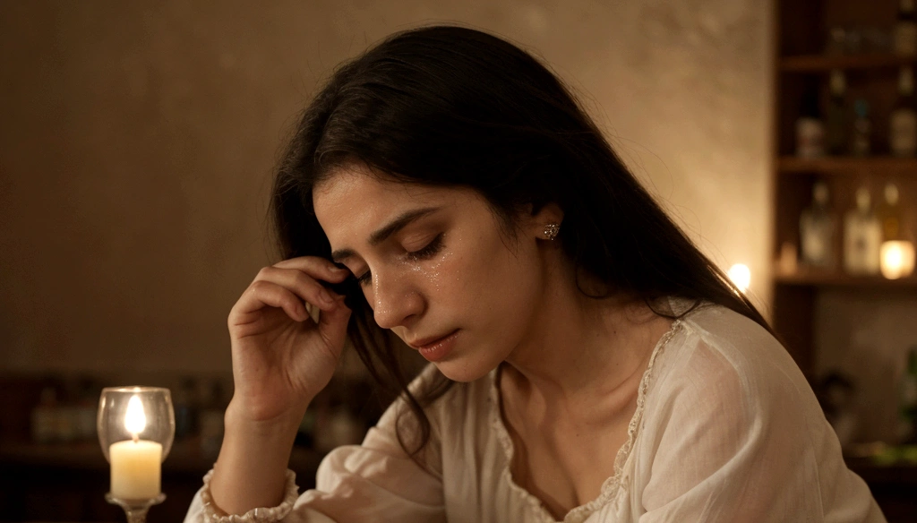 Em uma noite como qualquer outra, He felt the presence of a distressed spirit. She was a woman in 19th century clothes, with sad eyes and ethereal tears running down your face. He couldn't ignore her.
"Por favor, me ajude", implorou a mulher, his voice echoing in the silence of the empty bar.