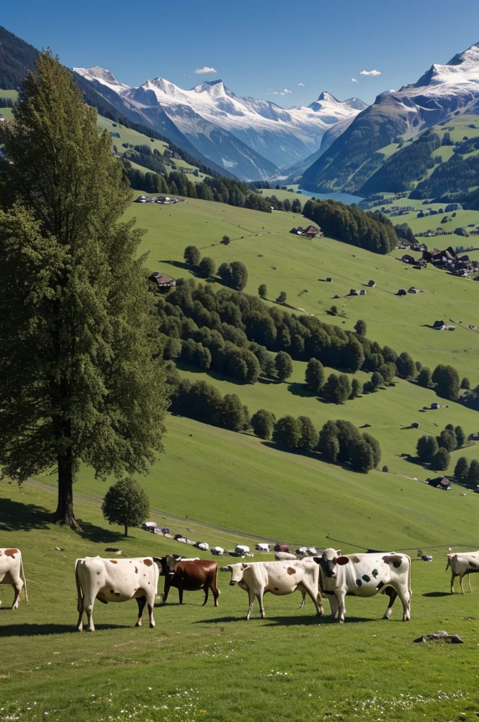 images of cows in switzerland 