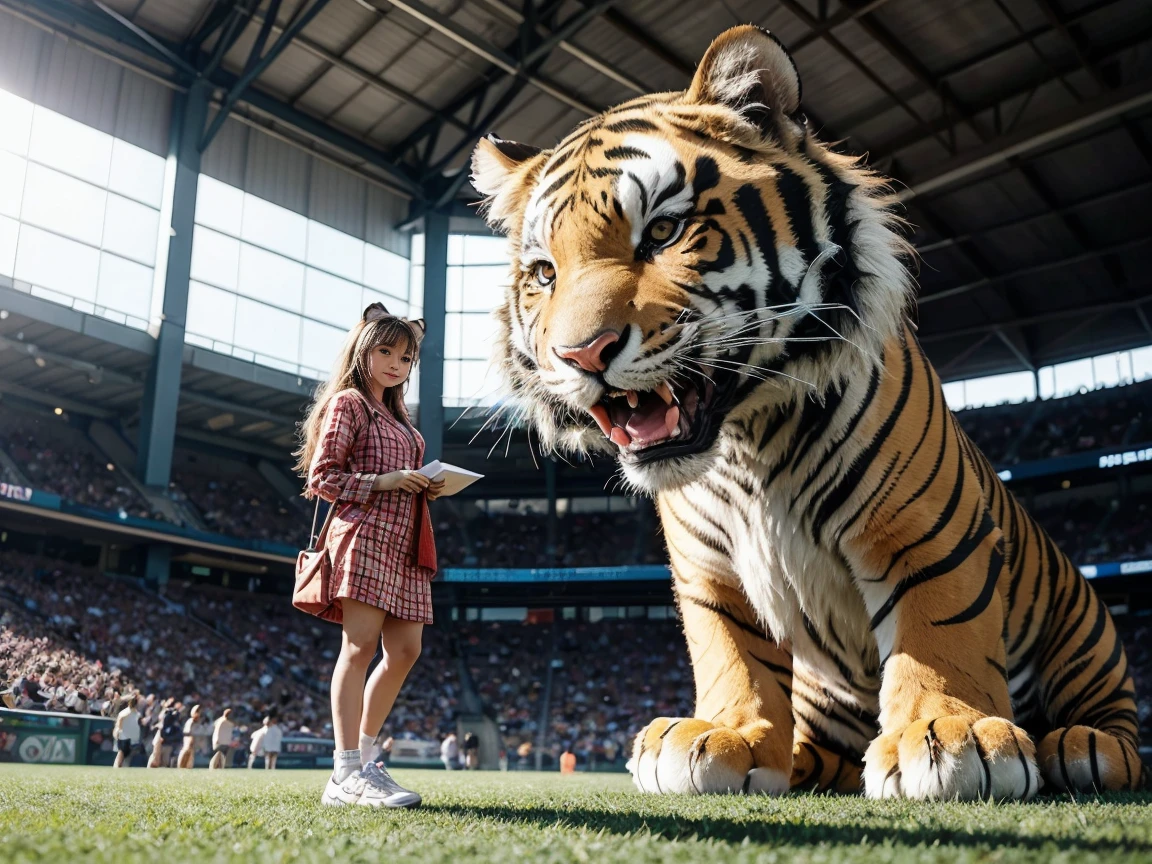 Make the cutest tiger mascot you&#39;ve ever seen for the Amanda sports club. 