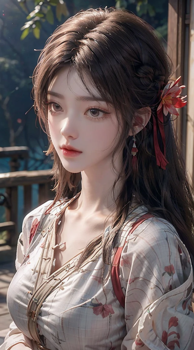 There is a girl in a green dress, plum blossoms, palaces, oriental architecture ray tracing, {best quality}, {{masterpiece}}, extremely detailed 8K wallpaper, {an extremely delicate and beautiful}, colorful, intricately detailed, Realistic, real, camera quality, (detailed depiction of clothes), cool white skin, (detailed depiction of blush), 1080p, sun, soft cuteness, smooth light silver hair, messy beauty, lighting, broken feeling, bright and silky skin , 3D stereoscopic, masterpiece, best quality, super fine illustration, beautiful eyes, very fine light, fine glow, very fine 8K CG wallpaper, peach eyes, red pupils, an extremely delicate and beautiful girl, 8k Wallpaper, best quality, full body close-up, white long dress, luxurious silky bright red chiffon floodlight (magic, glitter, ultra-thin, soft,) Hanfu