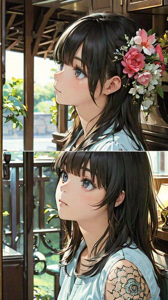 Official Art, wallpaper, Very detailed, (((Very detailedな目と顔))), shut up., masterpiece, highest quality, Realistic portraits, (ZenTangle, Mandala, Tangle, EnTangle), Complex clothing, Very detailed, Dynamic Angle, The most beautiful form of chaos, elegant, Brutalist Design, Vibrant colors, Romantic Chinese Flowers