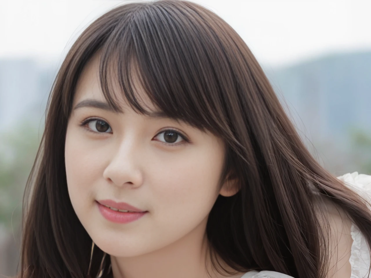 (best quality,masterpiece:1.2,realistic,photorealistic:1.37),
(perfect breast shape, E cup:1.2),
arafed woman with beauty black hair,
beauty detailed face, beautiful black hair, perfect nose, gorgeous eyes, shy smile,
, no make-up, nice slim body,