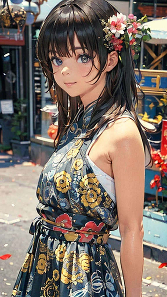 Official Art, wallpaper, Very detailed, (((Very detailedな目と顔))), shut up., masterpiece, highest quality, Realistic portraits, (ZenTangle, Mandala, Tangle, EnTangle), Complex clothing, Very detailed, Dynamic Angle, The most beautiful form of chaos, elegant, Brutalist Design, Vibrant colors, Romantic Chinese Flowers