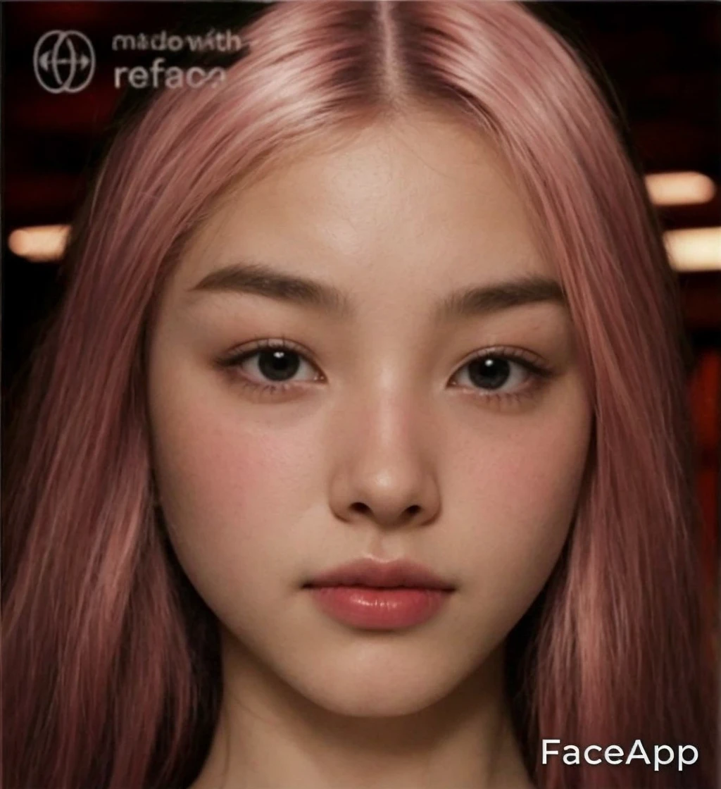 Asian girl with long hair straight hair and bright eyes in a white corset