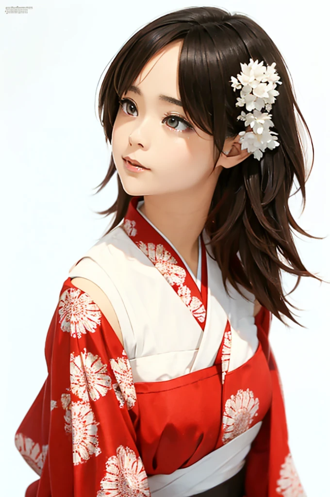 (((White Background、White world)))、14 years、unity 8k wallpaper、Very detailed、beautifully、beautiful、masterpiece、highest quality、(Zentangle、Mandala、Tangle、Tangle)、(Fractal Art:1.3)、One Girl、Beautiful black hair、Japanese、Big pink、red kimono、Japanese clothing、Very detailed、Dynamic Angle、Cowboy Shot、Chaos in its most beautiful form、elegant、Brutalist Design、Vibrant colors、Romance、atmosphere、Ecstasy Note、Streaming notes are displayed、(((White Background、Pure white background、Red circle)))