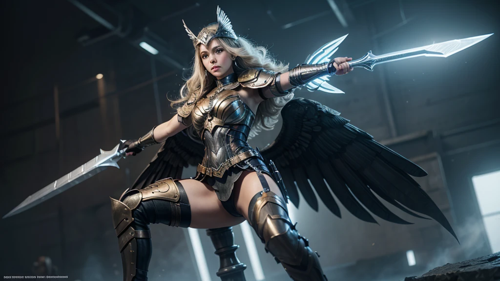 Claro! Here are step-by-step commands to create an image of a digital-age Valkyrie using graphic design software., como o Adobe Photoshop: ### 1. Document Configuration: ```bash Novo Documento -> Defina o tamanho desejado para a imagem (por exemplo, 2000x3000 pixels). ``` ### 2. Preliminary Draft: ```bash Ferramenta Pincel (B) or Pencil Tool (P) -> Sketch the Valkyrie&#39;s basic pose and composition. ``` ### 3. Design da Armadura e Trajes: ```bash Ferramenta Pincel (B) ou Ferramenta Caneta (P) -> Design armor combining Nordic and technological elements. ``` ### 4. Equipamentos e Armas: ```bash Crie camadas separadas para cada arma e equipamento. Draw the weapons and accessories using the Brush Tool (B) ou a Ferramenta Forma Personalizada (U). ``` ### 5. Asas e Elementos Voadores: ```bash Desenhe as asas em camadas separadas usando a Ferramenta Caneta (P) ou a Ferramenta Forma Personalizada (U). Aplique efeitos de luz e brilho usando a Ferramenta Borracha (E) ou camadas de ajuste de brilho. ``` ### 6. Facial Expression and Positioning: ```bash Create a new layer for Valkyrie&#39;s face. Usando a Ferramenta Pincel (B), draw a confident and determined facial expression. ``` ### 7. Detalhes Ambientais e de Fundo: ```bash Add a new layer for the background. Draw futuristic or digital elements around the Valkyrie. ``` ### 8. Coloring and Shading: ```bash Create separate layers for each part of the Valkyrie (armadura, rosto, armas, etc.). Use a Ferramenta Balde de Pintura (G) ou a Ferramenta Pincel (B) para aplicar cores. Add shadows and highlights using Curves or Levels adjustment layers. ``` ### 9. Review and Final Adjustments: ```bash View the image as a whole and make necessary adjustments. Refine details and make corrections to proportion or errors. ``` ### 10. History Detail (Opcional): ```bash, She will have to have short, dark hair