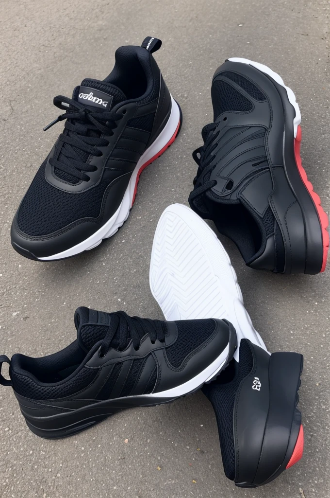 Sporty dark colored sneakers
