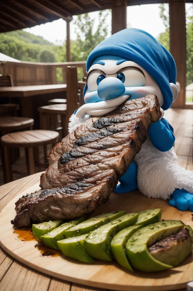 Smurf churrasco