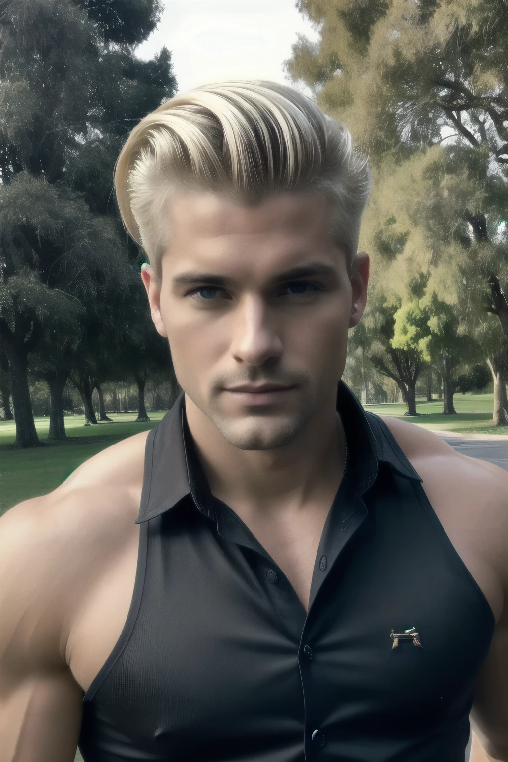 blond man photo session
((Photo shoot)), ((30-year-old man)), ((blonde hair with dark roots, suave coup)), cabello rubio, dark hair roots, cabello delgado, cabello largo, cabello corto, hermoso, frente al mirador, auto-retrato, foto tomada con iPhone, camisa blanca elegante, sin cuello, auto-retrato en el parque, de alta calidad, foto tomada con iPhone, pecho musculoso, pose masculina sensual, man of firmly defined physique, maquillaje ligero, foto