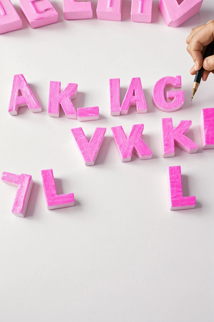 write the word “age” in white and a pretty font with a background with pink starts
